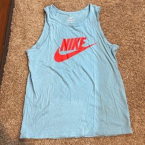 blue nike tank top